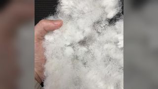 Fibra di fiocco cava ad alta tenacità 60D×76MM, fibra grezza rigida per lucidatura e sfregamento
