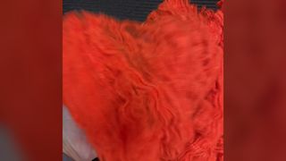 Tow di poliestere arancione vivido 2D, fibra colorfast tinta in massa per abbigliamento da lavoro di sicurezza e produzione tessile