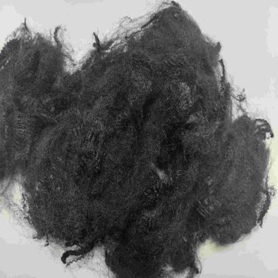 comprare Fibre di poliestere ignifuge 51 mm nera fibra corta ecologica fabbricazione online