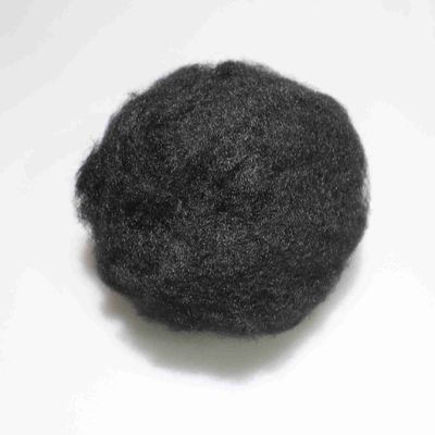 comprare PET solido riciclato 4080 Fibra di taglio corto di poliestere 15D Fibra di staple nera fabbricazione online
