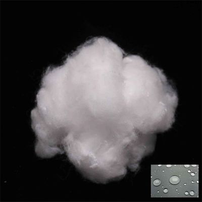 comprare Fibra di poliestere di base eco-compatibile, idrorepellente, per tessuti impermeabili fabbricazione online