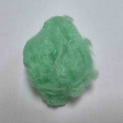 comprare Fibra di poliestere riciclata in PET 51 mm verde PSF per giocattoli farciti fabbricazione online