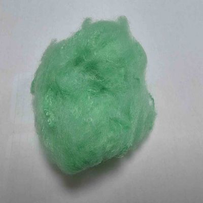 comprare Virgin 2.5D Green Dope Tinted Fiber Recycled PET Polyester Staple Fiber fabbricazione online