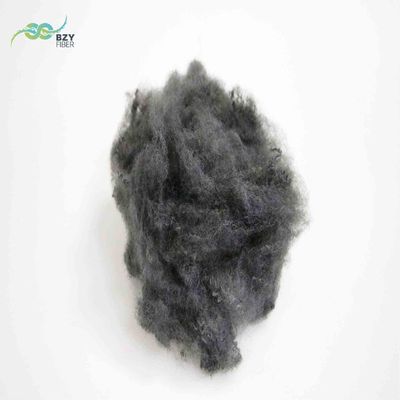 comprare Fibra di poliestere senza silicone 100 Fibra cava 6 Denier PSF Grigio Nero fabbricazione online