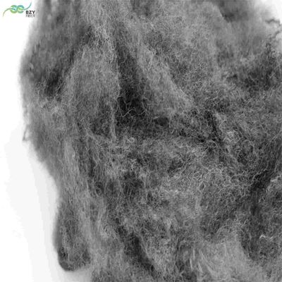 comprare Microfibra di grado A 65 mm Fibra di poliestere cavo Grigio nero Materiale di riempimento PSF fabbricazione online