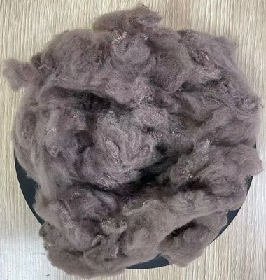 Un buon prezzo. Fibra di poliestere riciclata semi-dull luster 5D 32mm cammello in linea