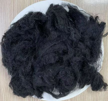 Un buon prezzo. Polipropilene Fibra Staple 9D 51mm Nero Punto di fusione 160-170C Materia prima in linea