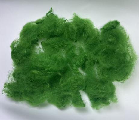 Un buon prezzo. Recycled Polyester Staple Fiber 4.5D 51mm Green with 0.4-0.5% Moisture Regain and Excellent UV Resistance in linea