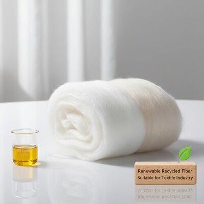 Un buon prezzo. Fibra corta di poliestere riciclata e rinnovabile (PSF) con rivestimento in silicone e contenuto di olio dello 0,15% per l'industria tessile in linea