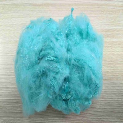 Un buon prezzo. Fibra di poliestere non fluorescente e ignifuga leggera di grado A Fibra 2.5D in linea