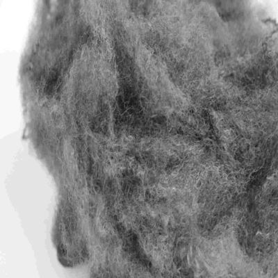 Un buon prezzo. Fibra di poliestere massello grigio 65 mm resistente al fuoco Fibra colorata in linea