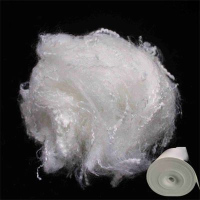 Un buon prezzo. Fibra di poliestere bianca 180°C Fibra di poliestere ignifusa in linea