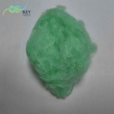 Un buon prezzo. Fibra naturale di poliestere verde riciclato colorato per la produzione di filatura in linea