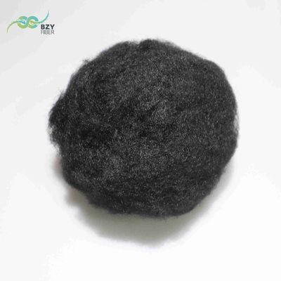 Un buon prezzo. 64 mm di doping nero tinto riciclato non siliconizzato doping tinto fibra di viscosa in linea