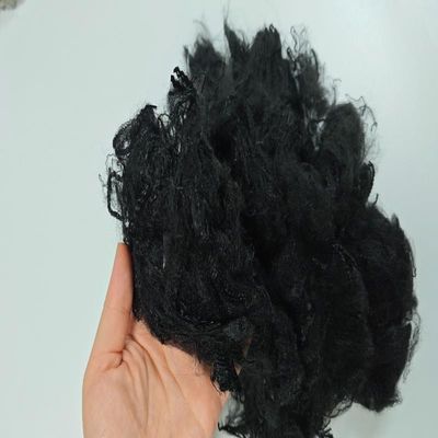 Un buon prezzo. Fibra nera di PP riciclata 3D*76mm Fibra di polipropilene per tessuti non tessuti in linea