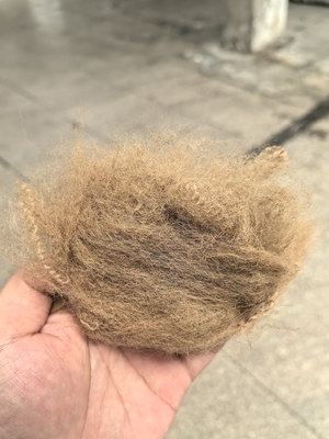 Un buon prezzo. Fibra di poliestere riciclato in fiocco 6D 51mm Camel Alta resistenza allo strappo in linea