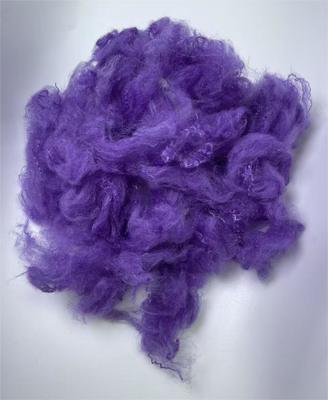 Un buon prezzo. Recycled Polyester Staple Fiber 2.5D 51mm Deep Purple with 0.2% Oil Content and 0.7-15dtex Fiber Fineness in linea